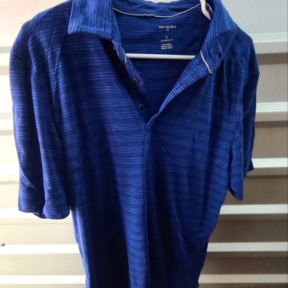 Blue strip van heusen shirt